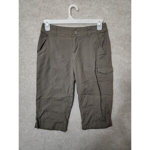 Columbia East Ridge Capri Pants Womens 8 Brown Hiking Trail Outdoor Casual